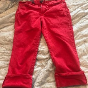 NYDJ Dayak wife cuff Capri 12p